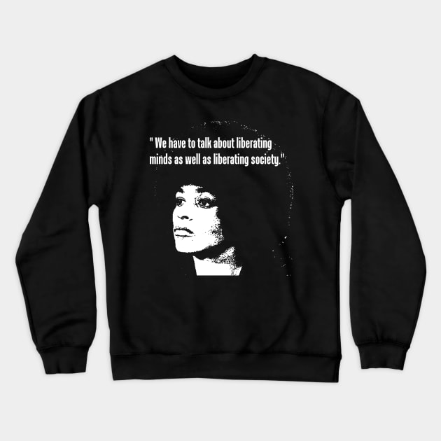 ANGELA DAVIS Crewneck Sweatshirt by truthtopower